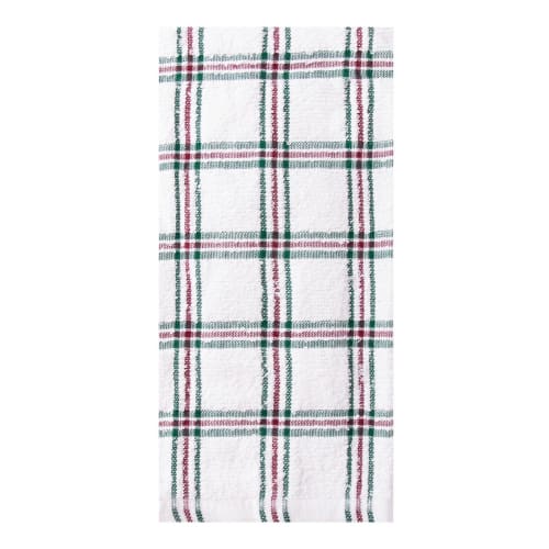 Ritz® Concepts I Dish Cloth, 12x12, Green/White Check